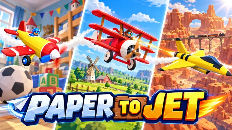 From paper to jet: a bedroom, the countryside and a canyon